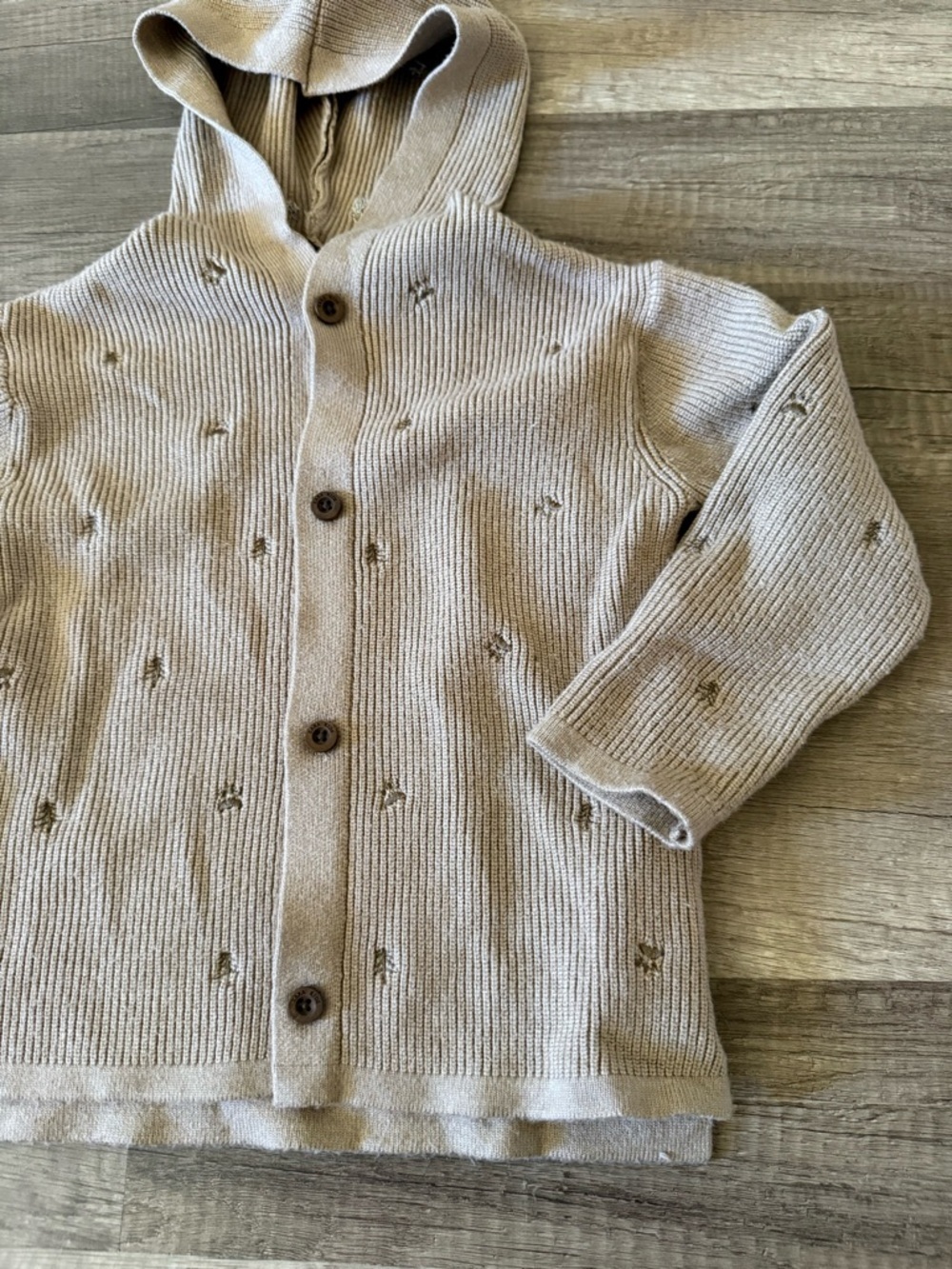 Boy Zara neutral hordes knitted sweater - Picture 3 of 12